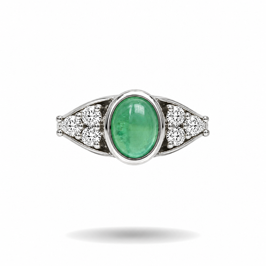 Emerald Ring handcrafted by Emilio's Jewelry