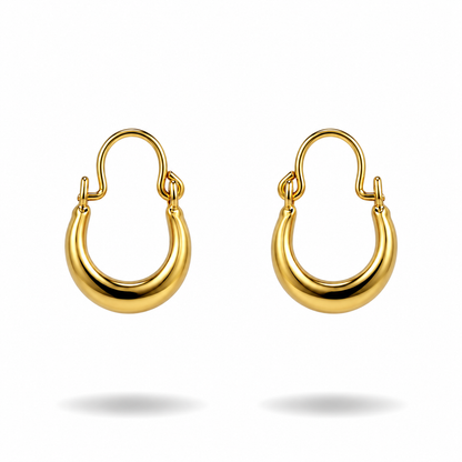 Moon Earrings handcrafted by Emilio's Jewelry