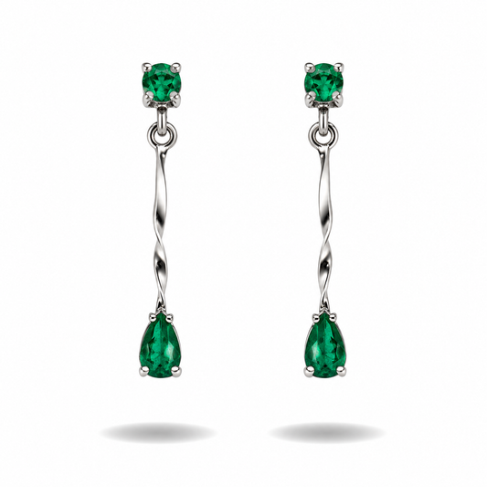 Waterfall Earrings handcrafted by Emilio's Jewelry