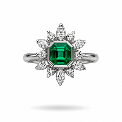 Étoile Orquídea Ring handcrafted by Emilio's Jewelry