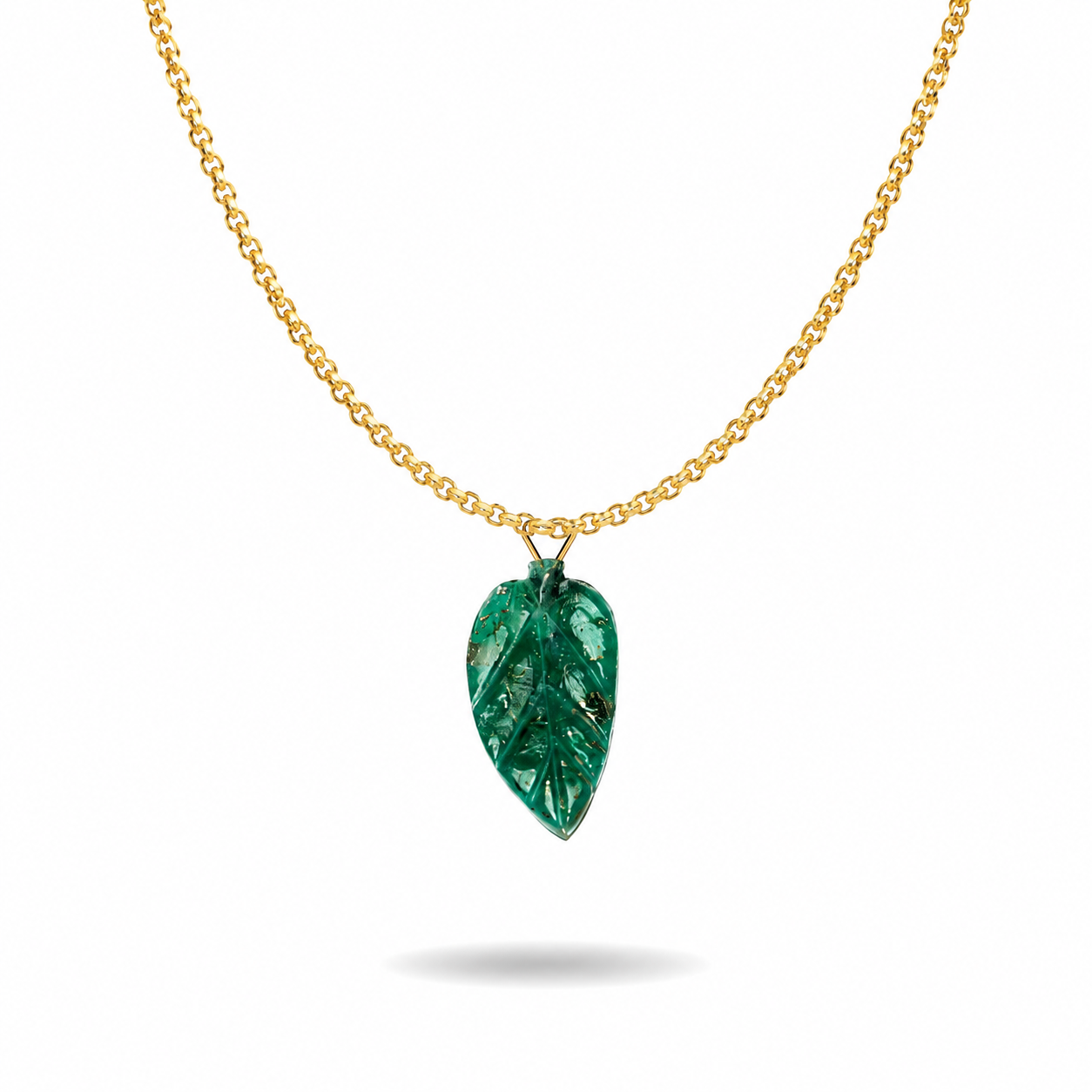 Leaf Necklace handcrafted by Emilio's Jewelry