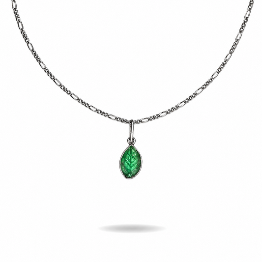 Leaf Necklace handcrafted by Emilio's Jewelry