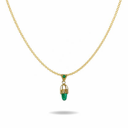 Emerald Necklace handcrafted by Emilio's Jewelry