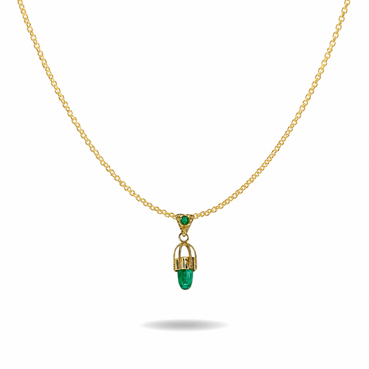 Emerald Necklace handcrafted by Emilio's Jewelry